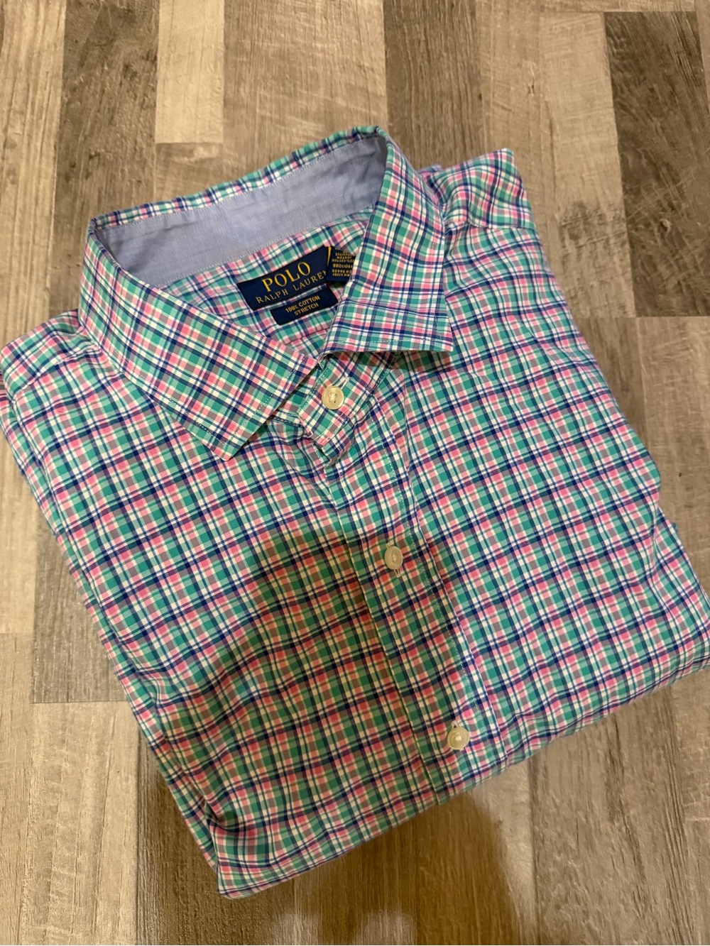 Polo by Ralph Lauren Green & Blue Plaid Button-Down Shirt 3XLT